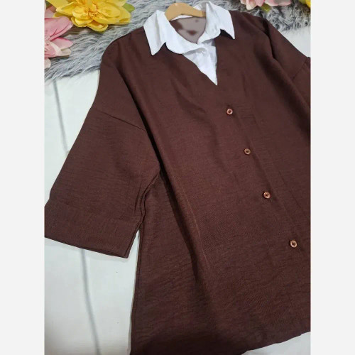 شومیز قواره دار دو پی اس شانتون فری سایز تا 50