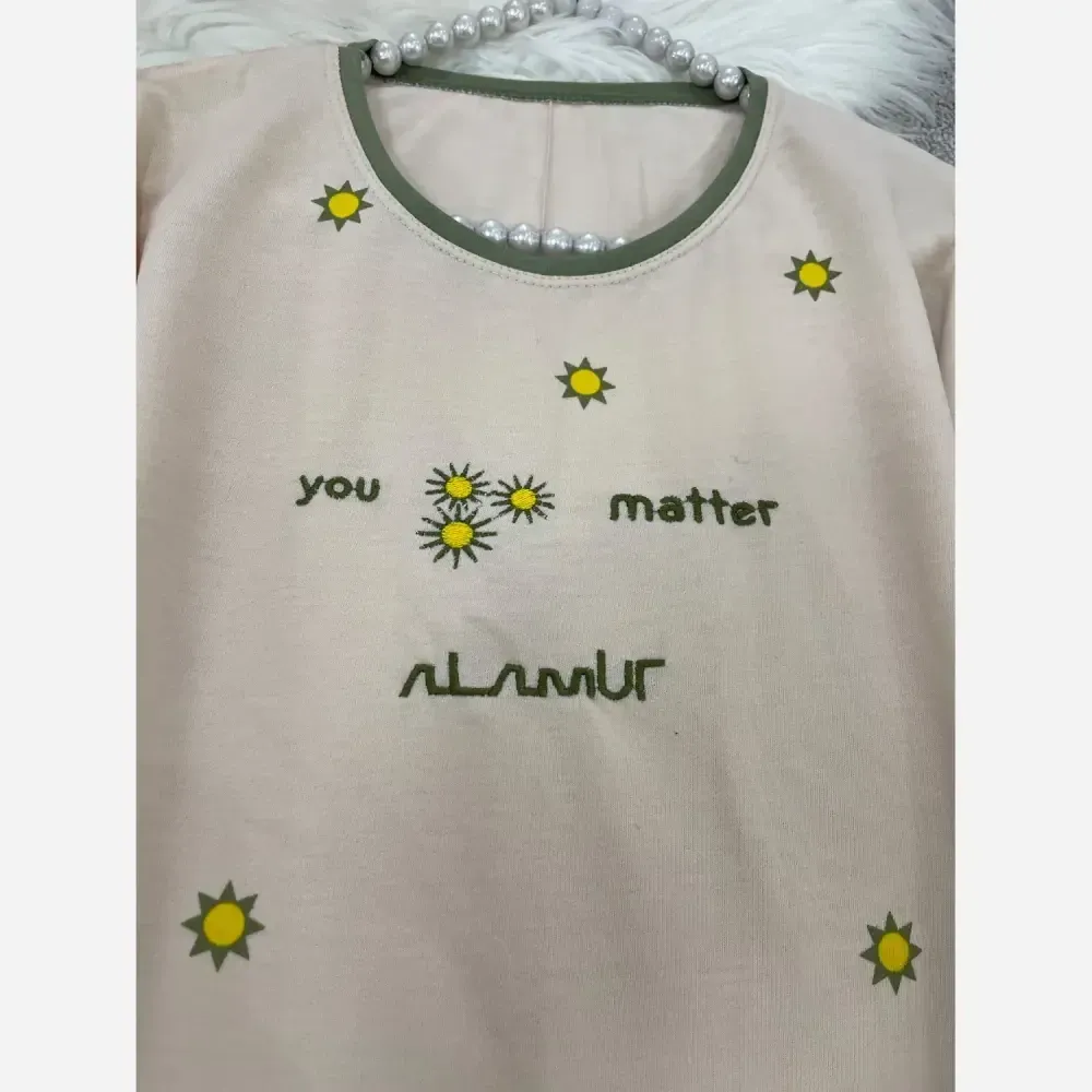 ست دو تیکه تیشرت و شلوار بگ جیب دار گلکسی پنبه فری سایز تا 48