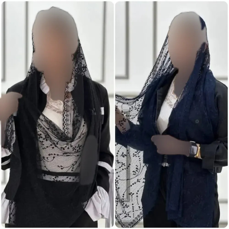 شال تور دانتل طرحدار حاشیه دار سایز 180 در 70 زنانه
