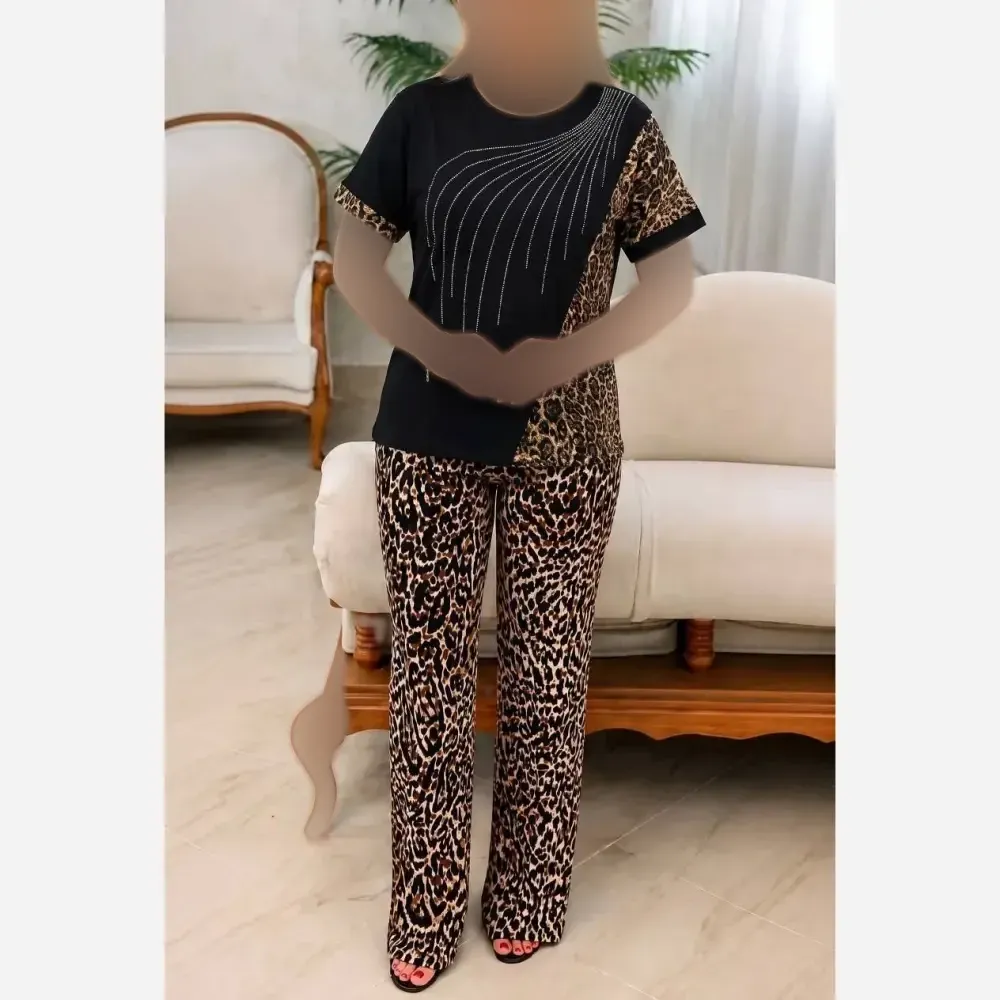 ست لباس زنانه ماریا فلامنت گیاهی فری سایز