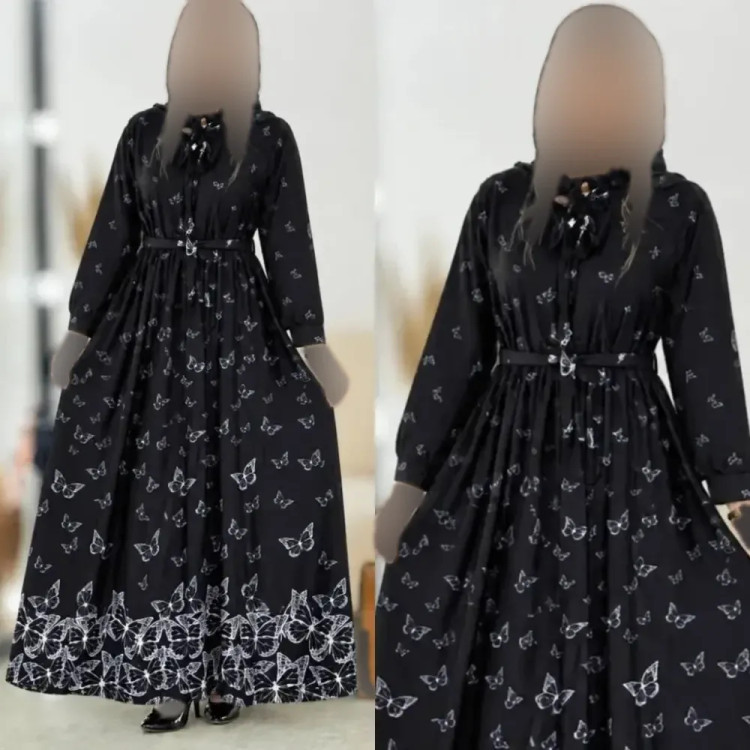 پیراهن شکیرا جنس بوگاتی سایز فری 36 تا 46