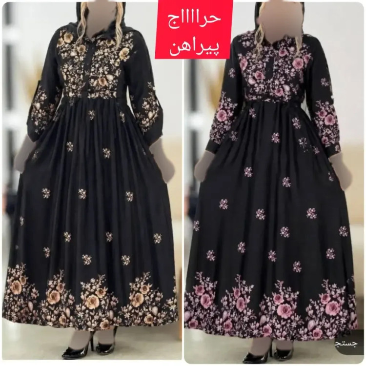 لباس ساحلی زنانه کرپ بوگاتی مدل رز فری سایز خنک