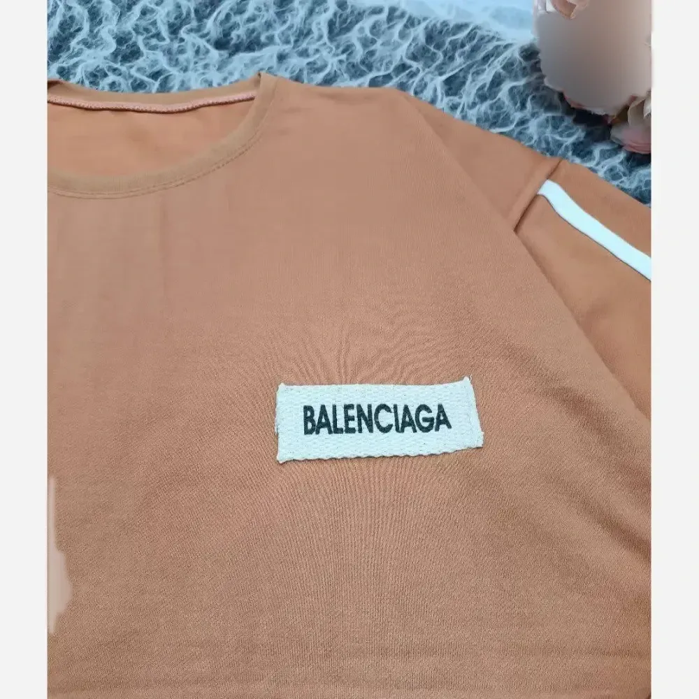 ست تیشرت شلوار تابستونی طرح BALENCIAGA جنس گلکسی فری سایز