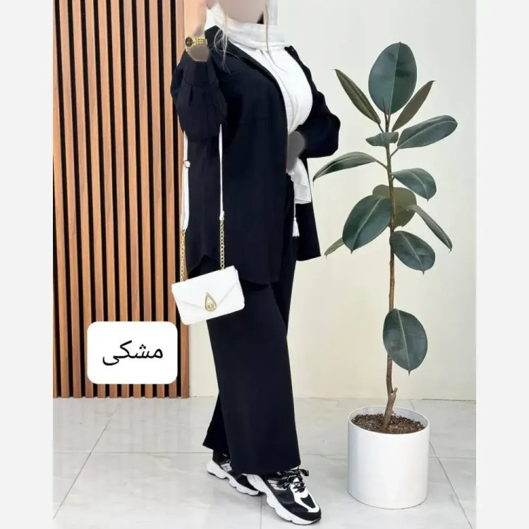 ست شومیز و شلوار زنانه جنس ایوا مدل سنبل الطیب فری سایز