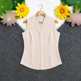 تاپ مجلسی زنانه یقه هفت الیزه درجه یک سایز 1 تا 3 رنگ مشکی و کرم