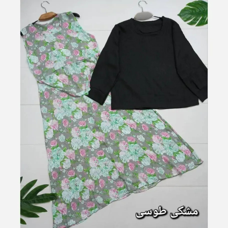 سارافن و شومیز یکتا شانتون حریر فری38_46 رنگبندی متنوع