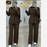 کت و شلوار زنانه مدل نسترن جنس مازراتی رنگ بندی متنوع سایز 1 و 2
