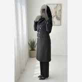 ست اداری و مجلسی زنانه مدل سارا پارچه مازراتی کجراه درجه یک