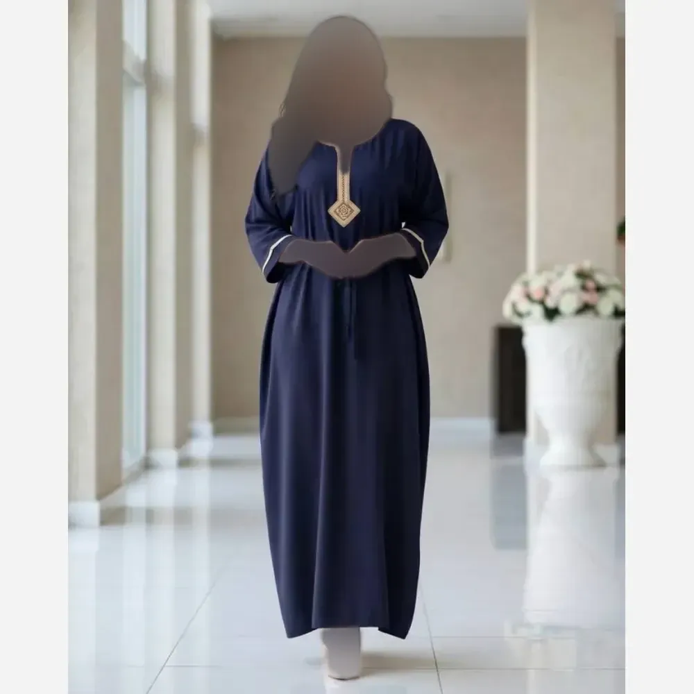 پیراهن زنانه طلا کوب نخ وارداتی فری سایز خنک و تابستانه
