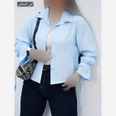 شومیز مانتویی امیلی تمام نخ درجه یک فری سایز