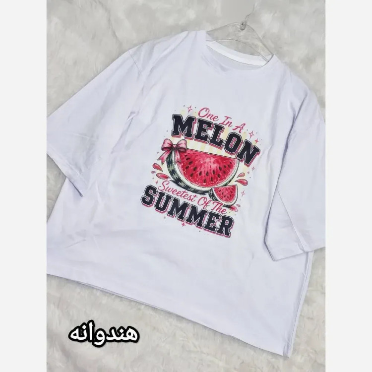 تیشرت باکسی هاوایی نخ پنبه فری سایز