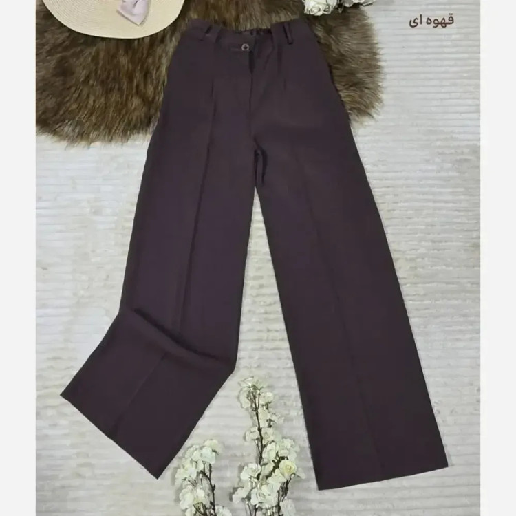 شلوار بگ زنانه جنس کرپ مورگان درجه یک سایز L تا 3XL رنگ بندی متنوع