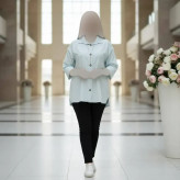 مانتو باکسی ستایش لنین پنبه رنگبندی متنوع سایز فری