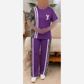 ست تیشرت و شلوار ترانه جنس پنبه باکیفیت فری سایز