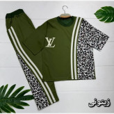 ست تیشرت و شلوار ترانه جنس پنبه باکیفیت فری سایز