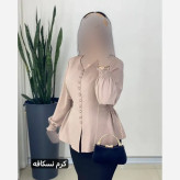 شومیز زنانه قواره دار جنس کریستال و کرپ حریر سایز 38 تا 52