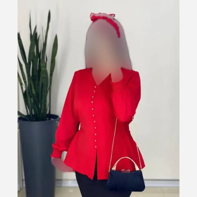 شومیز زنانه قواره دار جنس کریستال و کرپ حریر سایز 38 تا 52