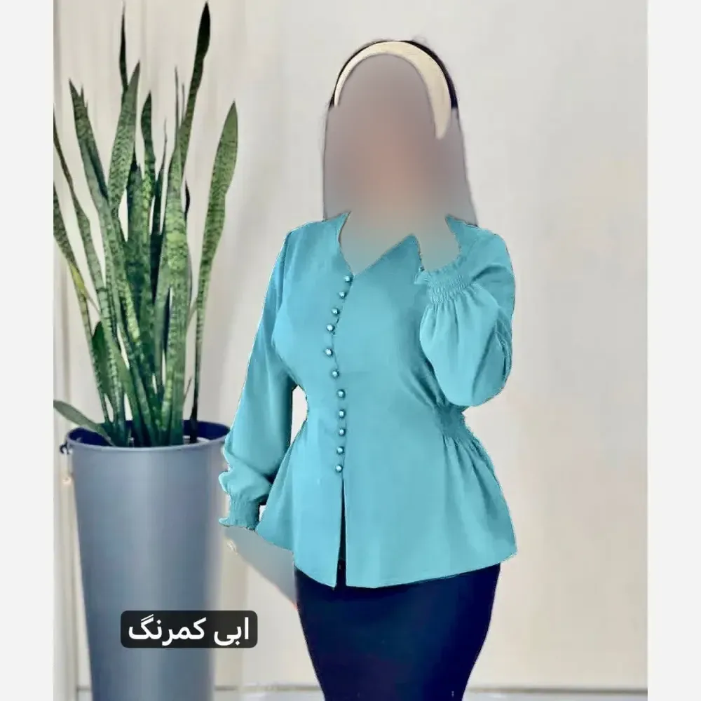 شومیز زنانه قواره دار جنس کریستال و کرپ حریر سایز 38 تا 52