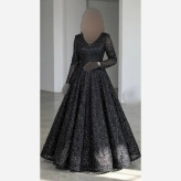 پیراهن مجلسی زنانه گیپور دانتل سنگدوزی شده مشکی سایزبندی بزرگ
