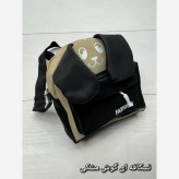 کیف دستی زنانه مدل fashion جنس نانسی رنگ نسکافه ای سایز 20 در 20 سانتیمتر