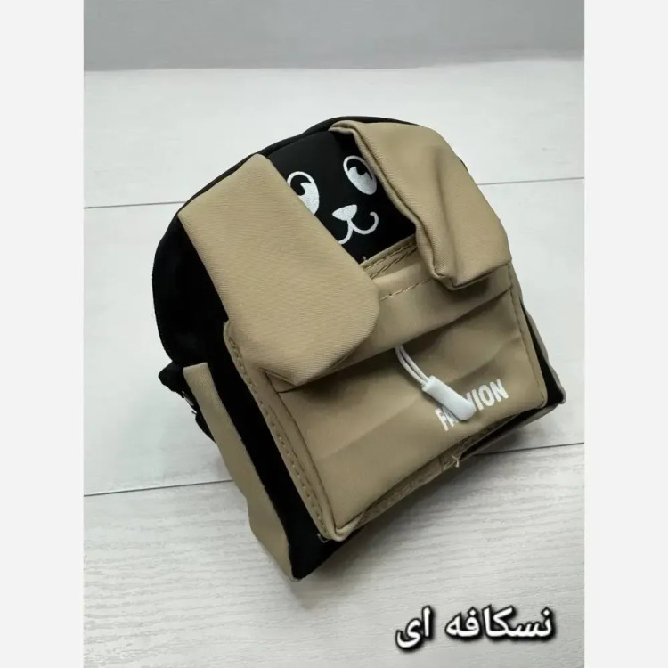 کیف دستی زنانه مدل fashion جنس نانسی رنگ نسکافه ای سایز 20 در 20 سانتیمتر
