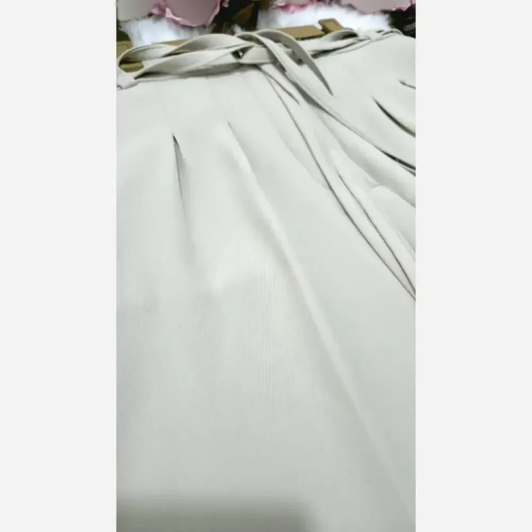 شلوار فول بگ زنانه کرپ مورگان درجه یک قد 105