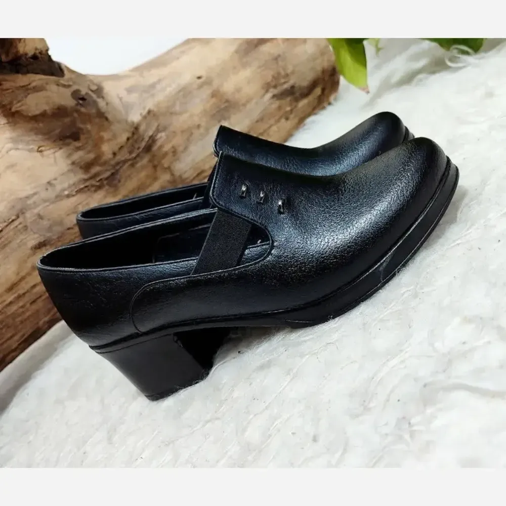 کفش طبی اداری زنانه مدل پریناز پیک چرم مشکی سایز 36 تا 40