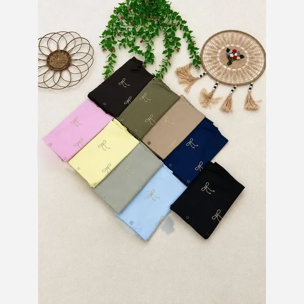 مانتو کتان چیترا گلدوزی شده پاپیون دار جنس کتان پنبه وارداتی ترک فری سایز
