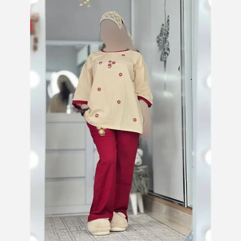 تیشرت و شلوار پنبه لاکرا مدل ترلان فری سایز 36 تا 46 در رنگبندی متنوع