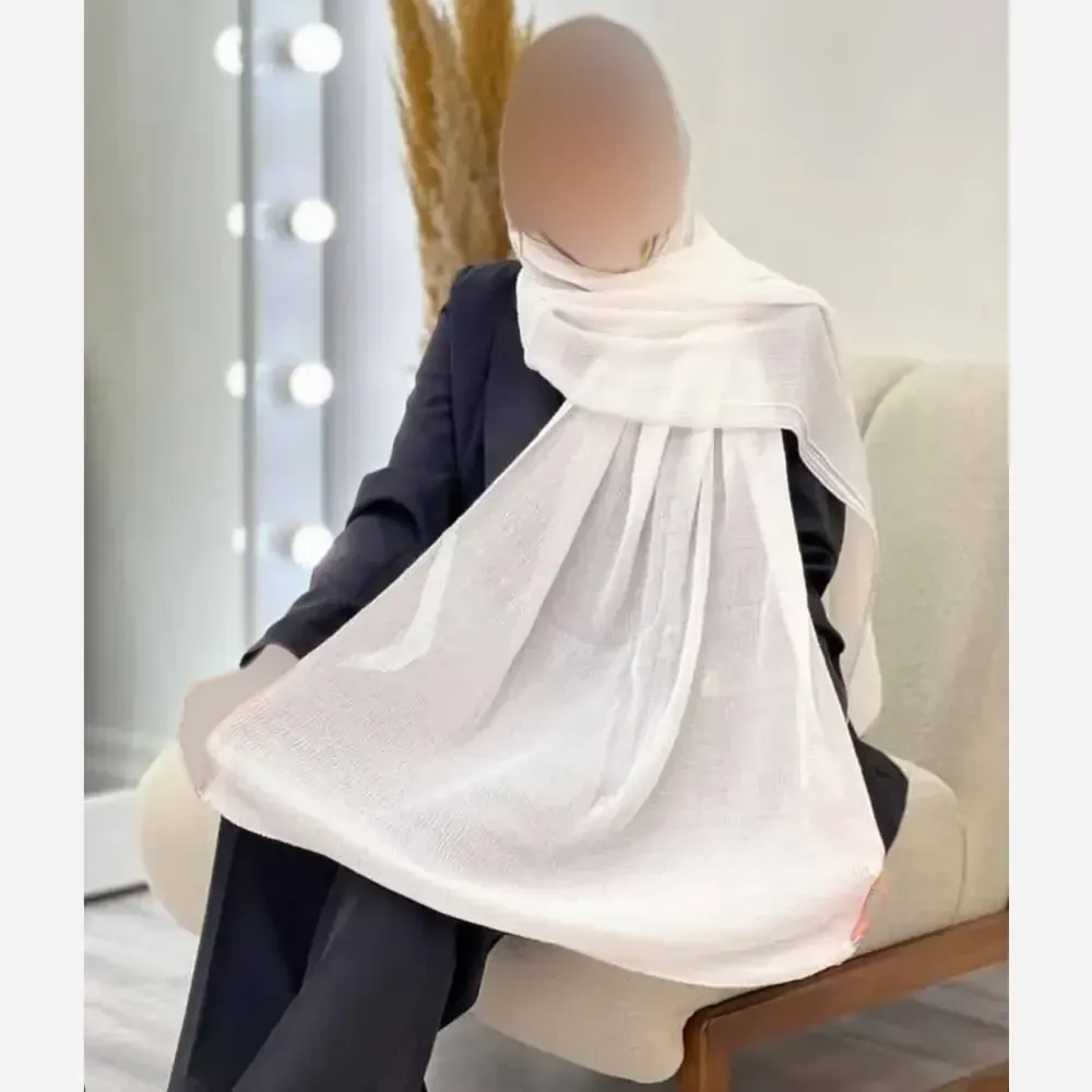 شال پلیسه لبه لمه دوزی کلاسیک