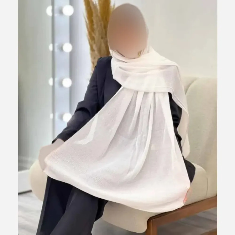 شال پلیسه لبه لمه دوزی کلاسیک