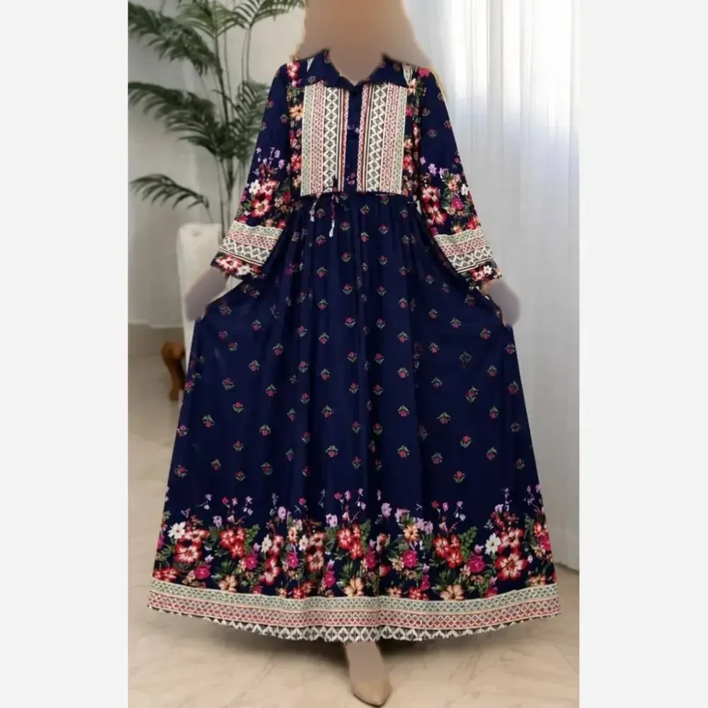 لباس ساحلی زنانه جنس بوگاتی درجه یک رنگ مشکی و سرمه ای فری سایز