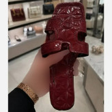 صندل زنانه هرمس زیره پلیمر سبک و راحت قرمز و زرشکی سایز 37 تا 40