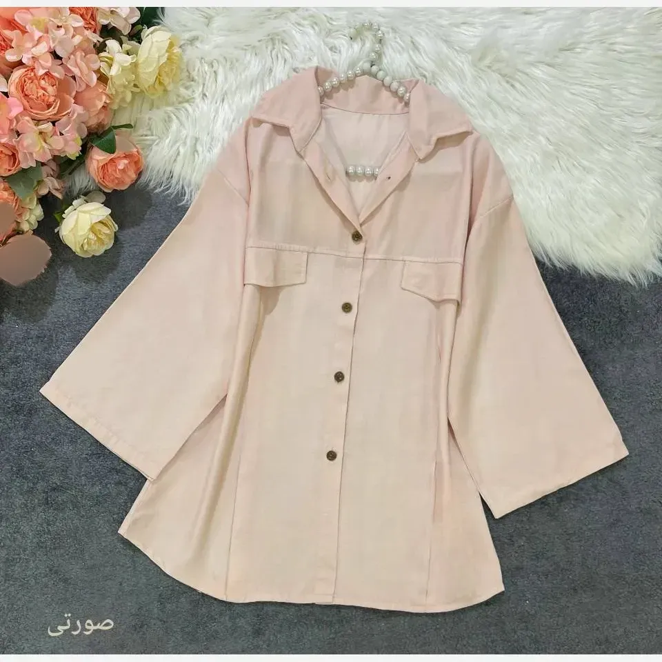 شومیز تنسل پری زنانه فری سایز تا 48 خنک تابستانی