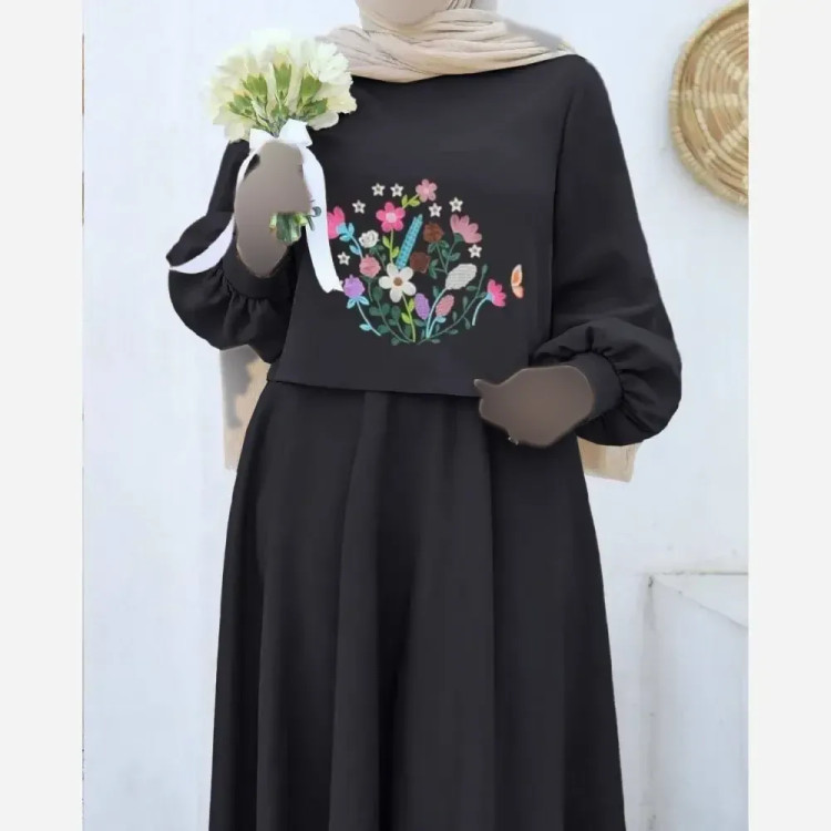 رویه و سارافون آرامش مازراتی گلدوزی شده فری سایز زنانه