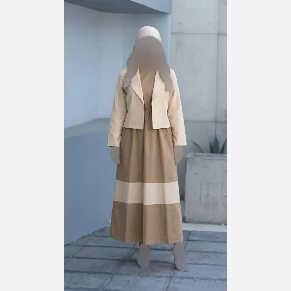 ست کت و سارافون لنین زنانه فری سایز