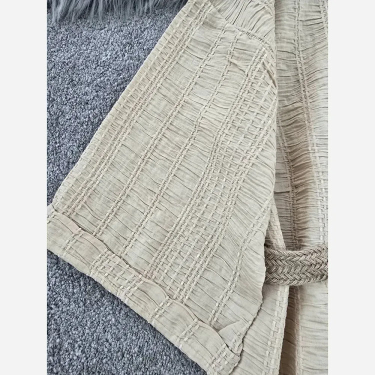 کفتان کوک دوزی تیارا فری سایز نسکافه ای سفید قد 125 زنانه