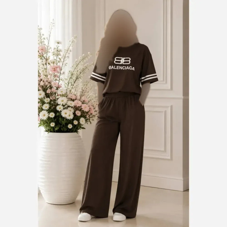 ست بالنسیاگا دوخط گلکسی نخ پنبه فری سایز 38 تا 48