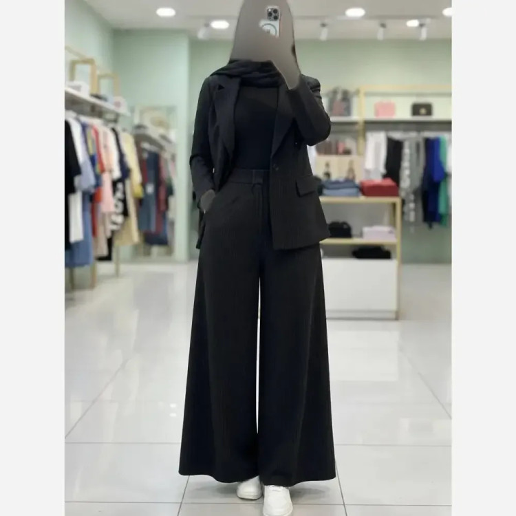 کت و شلوار زنانه مدل بهناز جنس پرشیادونخ فول بگ رنگ بندی متنوع سایز 38 تا 46