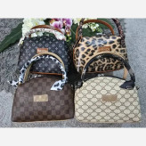 کیف مژگان چرمی با کیفیت بند بلند مدل جادار