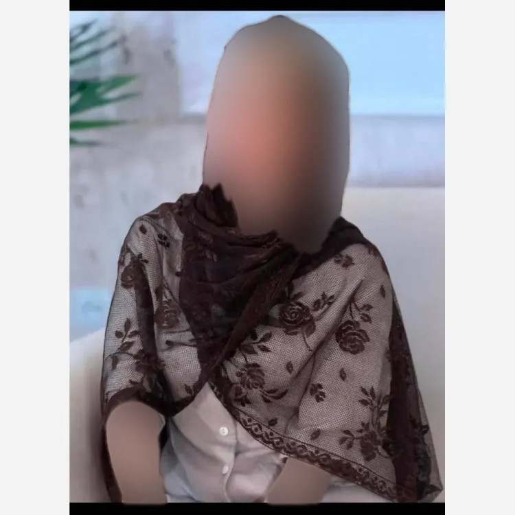 شال تور دانتل طرحدار حاشیه دانتل ابعاد 180 در 70 سانتیمتر