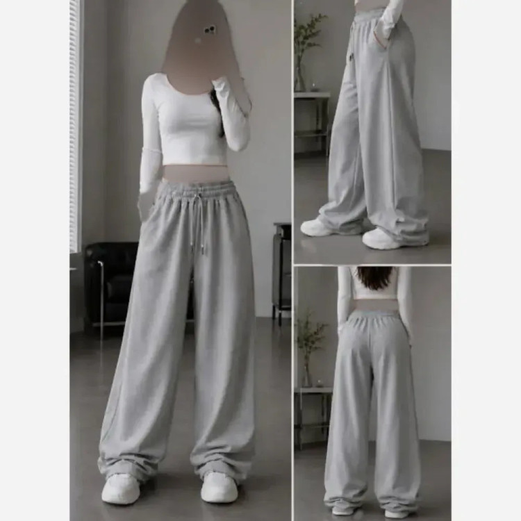 شلوار جاگر کلوین ملانژ درجه یک مشکی طوسی سایز 1 و 2