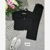 ست لباس زنانه بامبر و شلوار لنین نچرال فری سایز