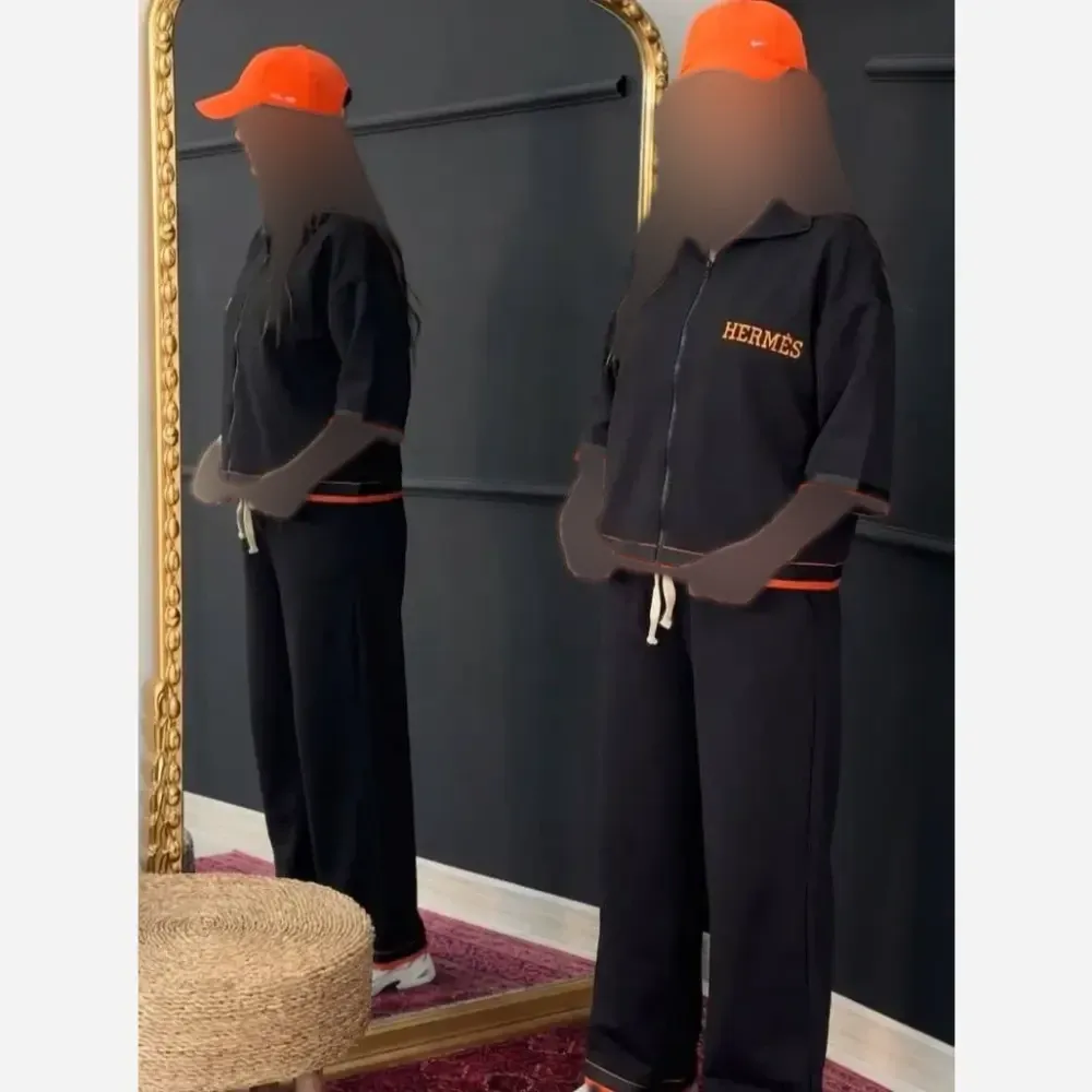 سوییشرت و شلوار هرمس مازراتی مشکی فری سایز 38 تا 46