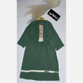 کفتان نوار کنفی جنس موسلین دبل فیس درجه یک فری سایز رنگ مشکی و سدری
