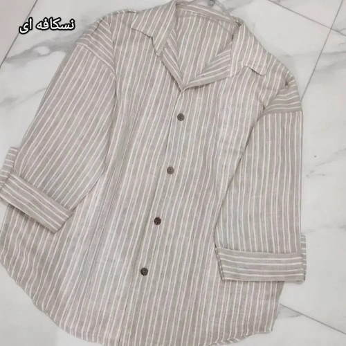 مانتو زارا لنین نسکافه ای فری سایز تا 48 خنک و باکیفیت