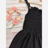 ست اورال و مانتو گلاره مشکی جنس صوفیا شانتون اعلا سایز یک و دو