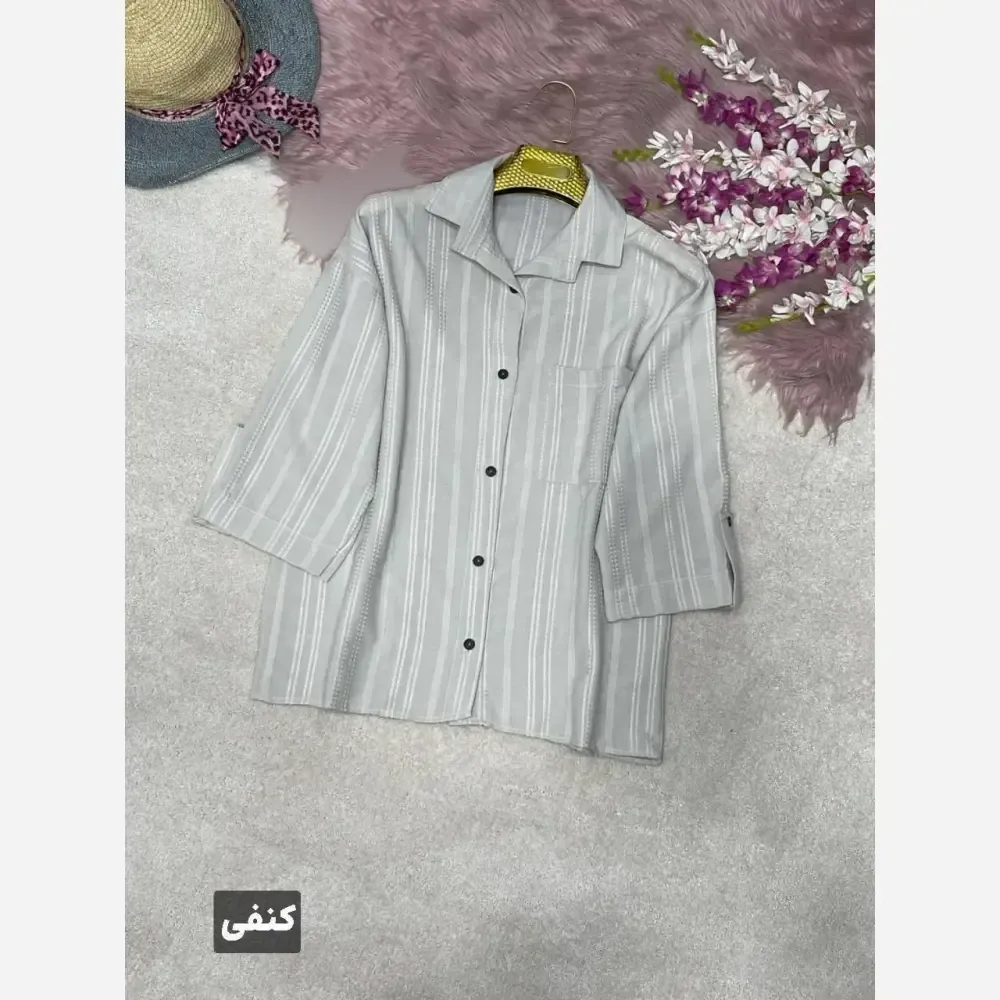 شومیز کوک دوزی مینو جنس شانتون فری سایز 38 تا 46