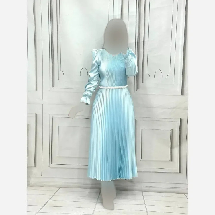 پیراهن زنانه لیانا جنس ساتن ال ایکس قد 120