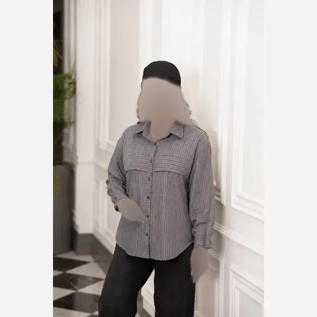 شومیز لینن ترک شایلی فری سایز رنگی